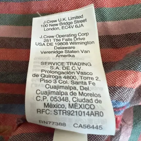 Madewell Tie Dye Multicolored Striped Cami Top Size 4 - Picture 9 of 11